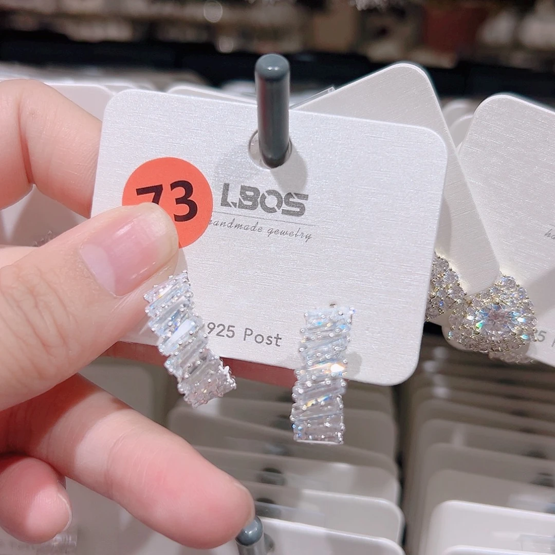 琉璃铁合金合金耳环的