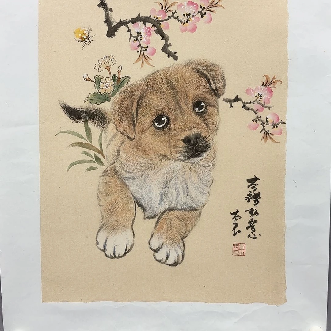 国画亲笔手绘放心去藏
