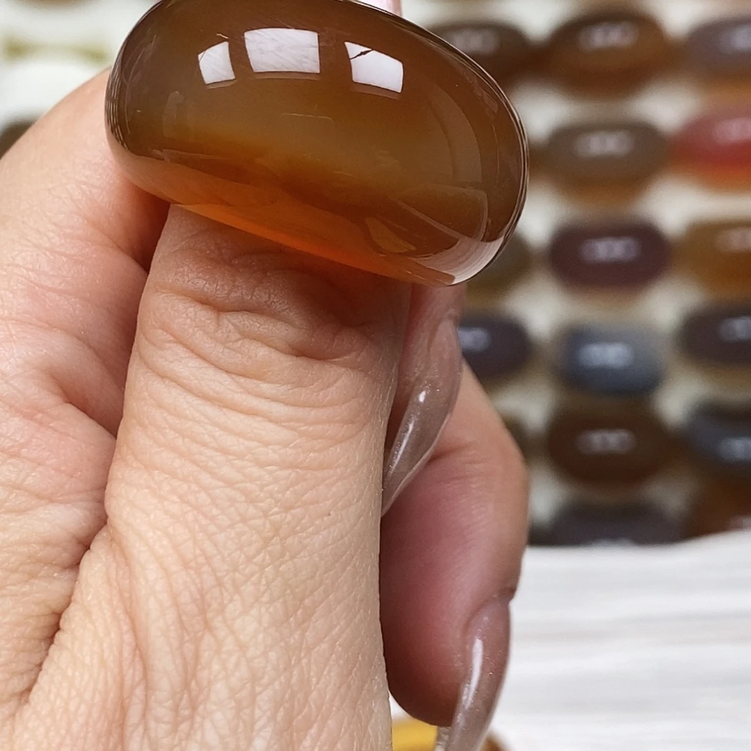 大***7玛瑙/玉髓未镶嵌戒指