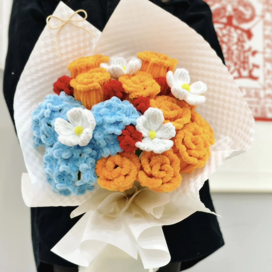 白雪公主同款暖色系成品花束送闺蜜送家人生日节日礼物