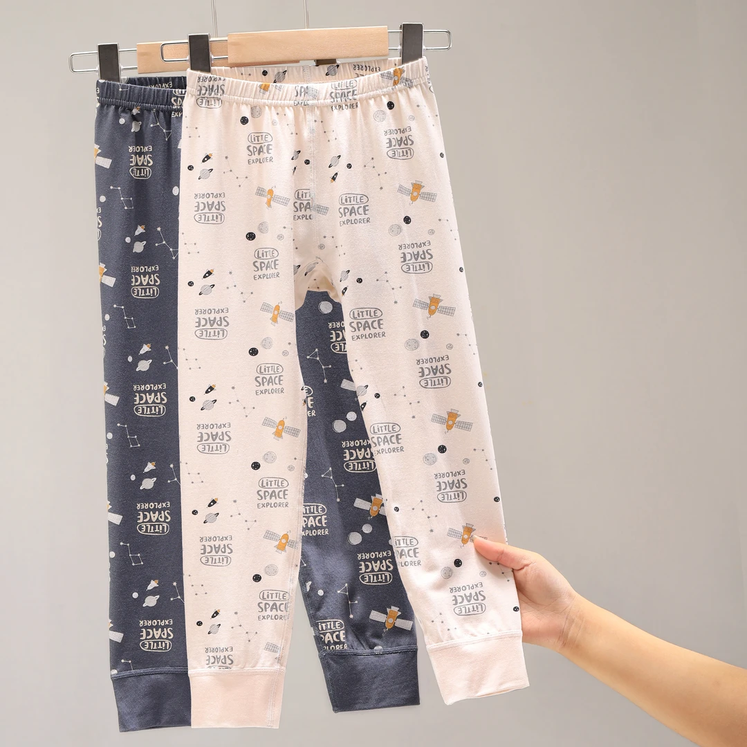 儿童秋裤莫棉男童秋冬打底裤男孩家居裤睡裤宝宝裤子内穿 9236