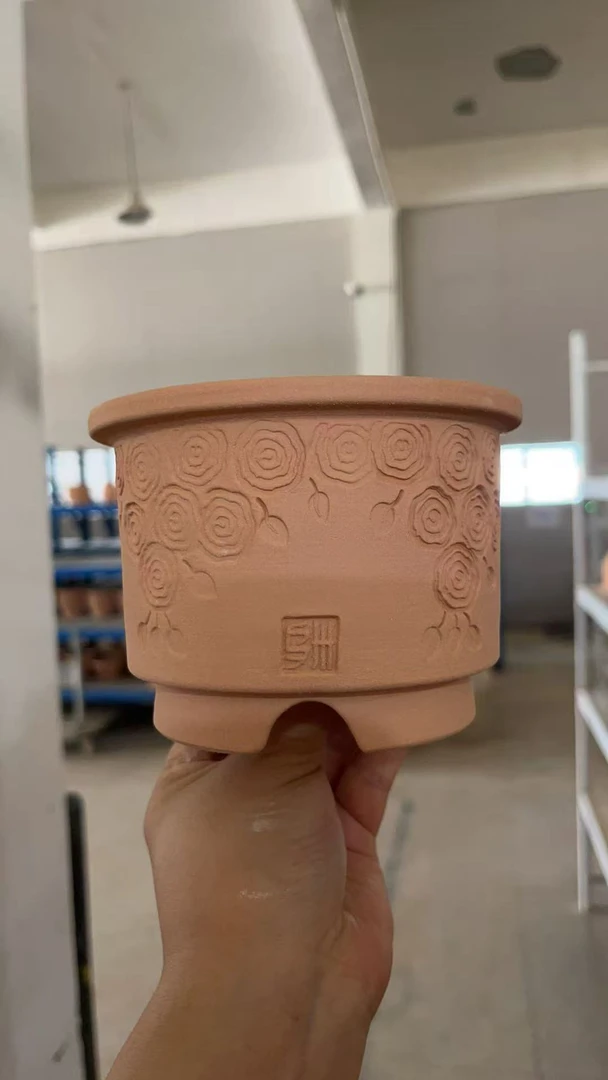 景德镇乌卅创意小清新迷你多肉透气控养手工陶瓷花盆预售