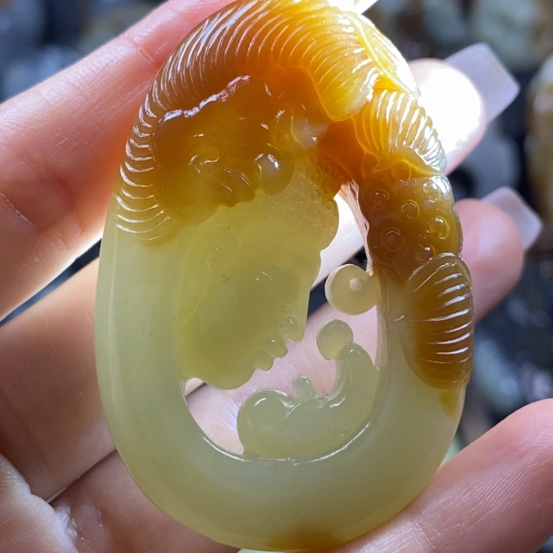 和田玉未镶嵌挂件