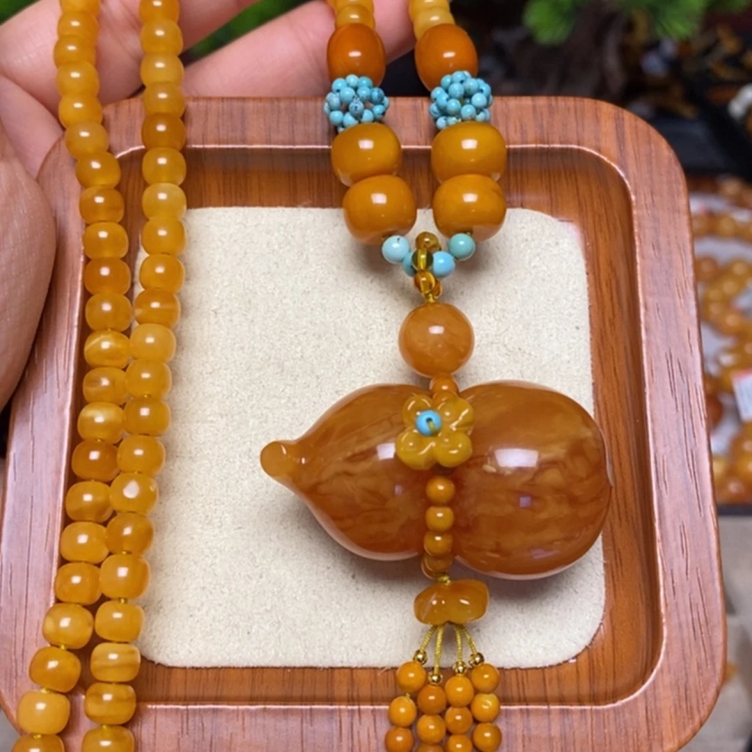 【闪购商品】蜜蜡颈饰未镶嵌项链