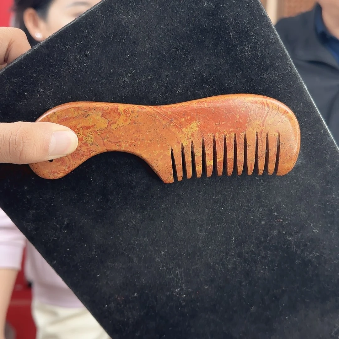 泗水砭石长把梳微瑕不退不换