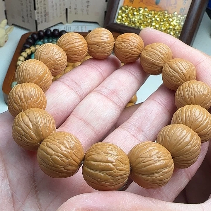 猴头核桃手串风雨聚宝盆尺寸18mm