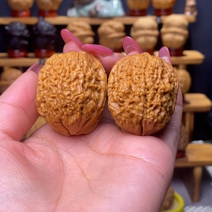 爱***¥把件文玩核桃鬼脸97