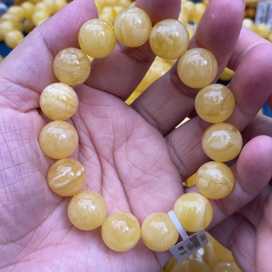 琥珀裸石未镶嵌琥珀蜜蜡13m m