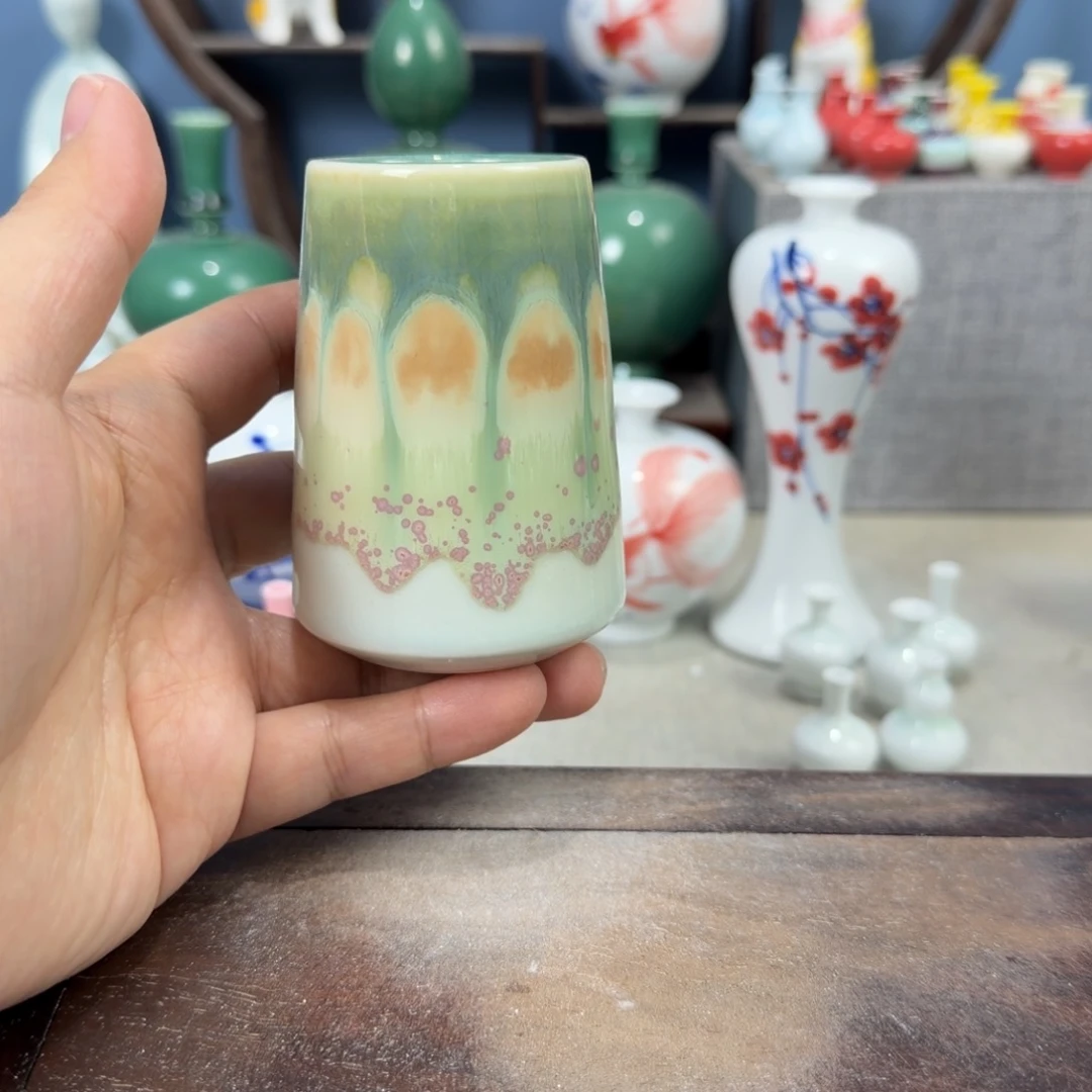 陶瓷手工小花器摆件