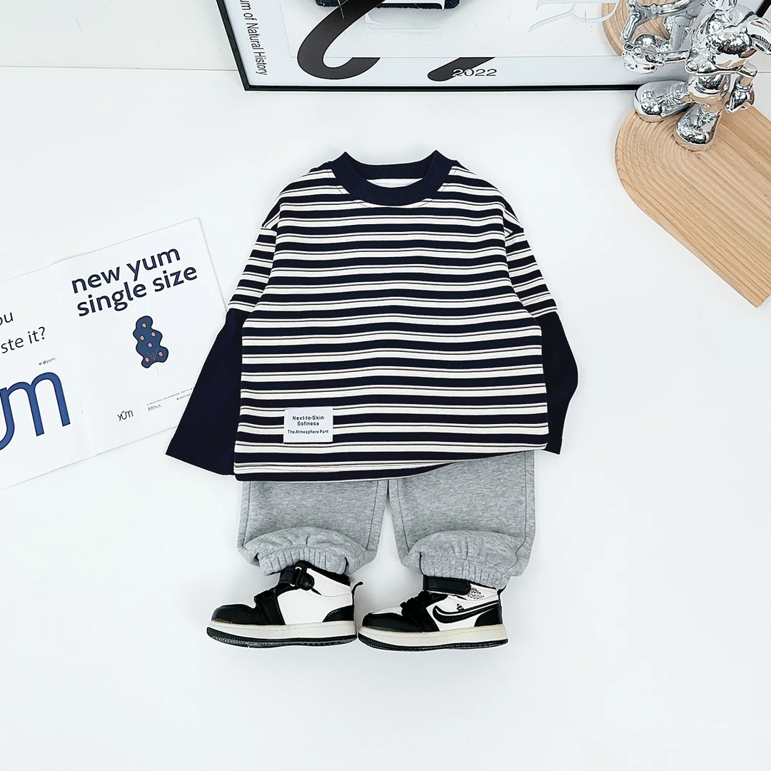 儿童卫衣加绒款长袖2025新款秋冬装男童 D-WG27716 悠悠童话童装