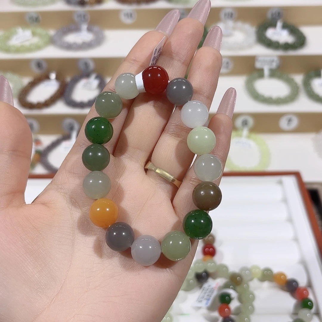 未镶嵌和田玉手链金*漫y