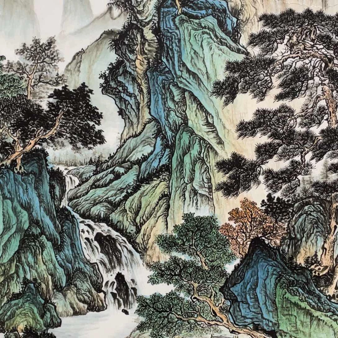 国画老师手笔手绘作品w