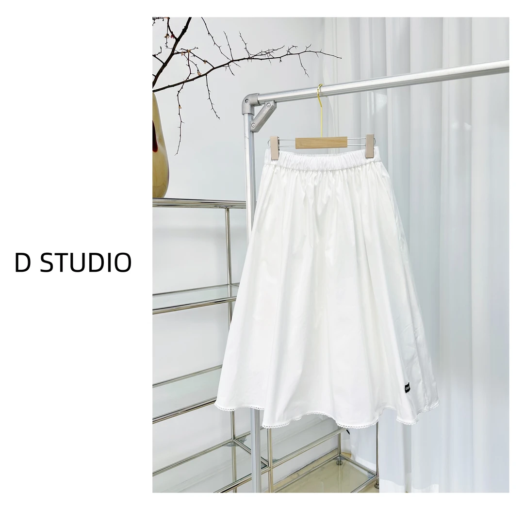 D STUDIO 蕾丝花长半身裙 D2206