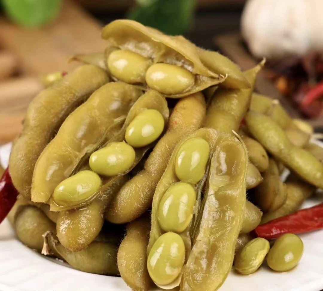 【香辣毛豆】水煮毛豆卤汁香辣毛豆即食下酒小菜