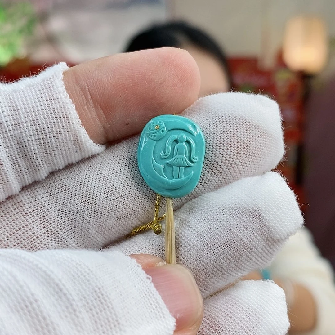 绿松石珠宝奇石未镶嵌