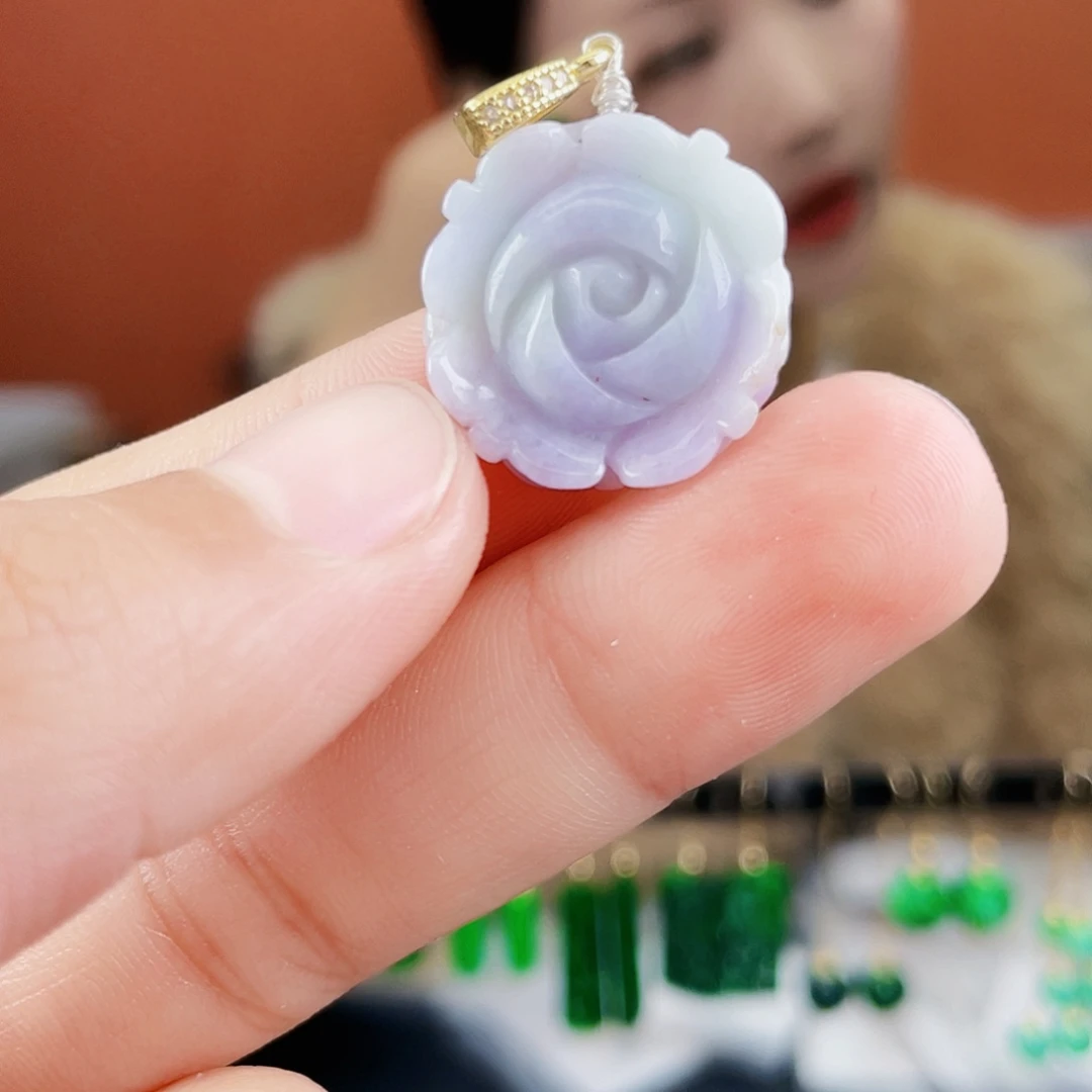 翡翠未镶嵌耳饰饰品