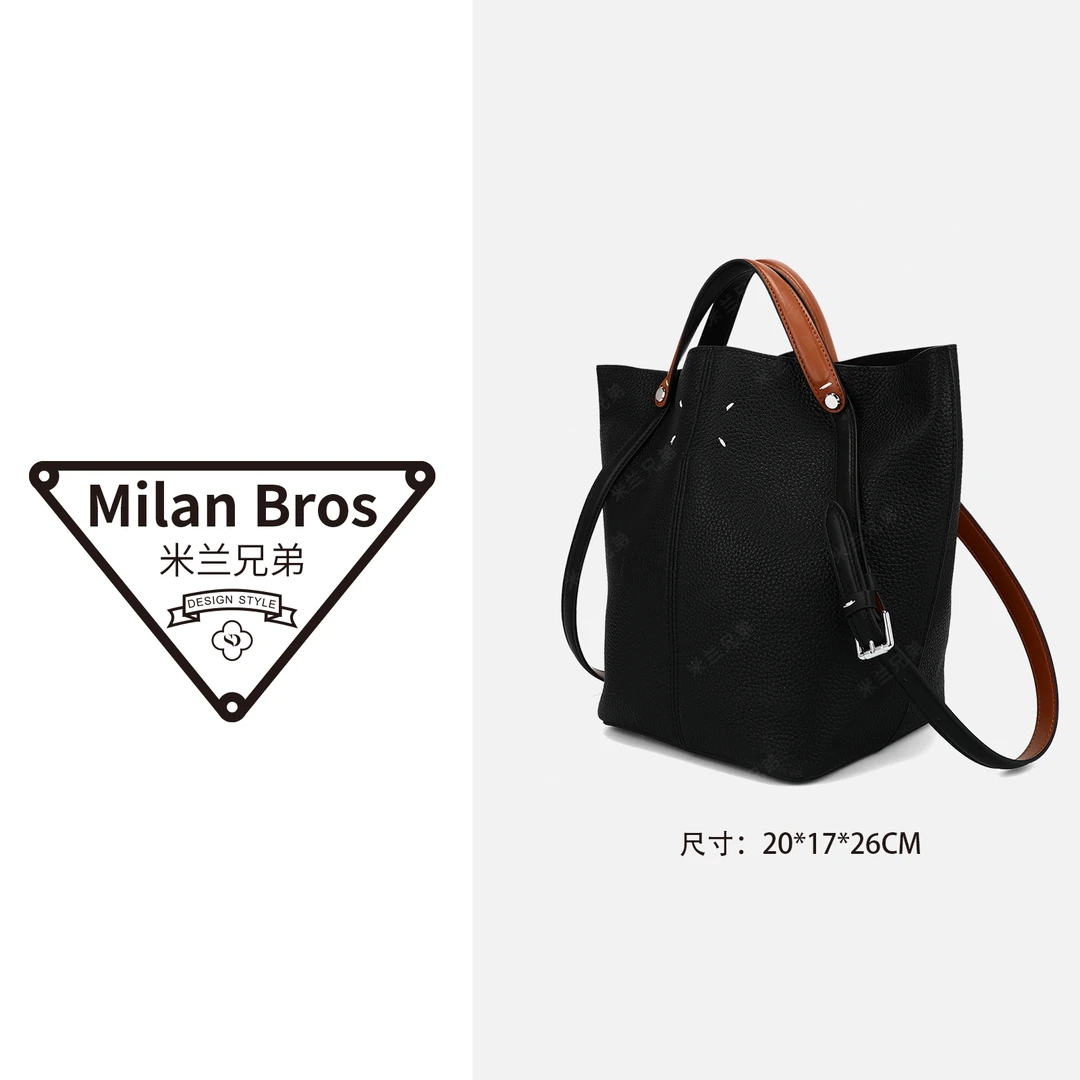 【米兰兄弟】新款时尚轻奢菜篮子单肩斜挎手拎包B2501