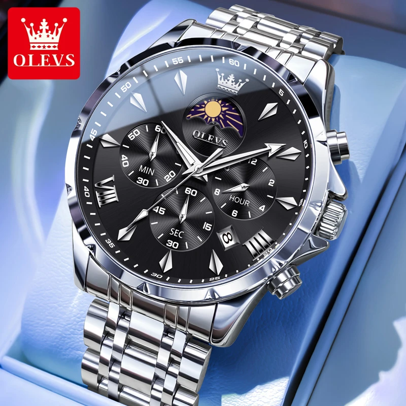 瑞士认证帅气时尚商务夜光防水高级男士手表男款多功能高档男表潮