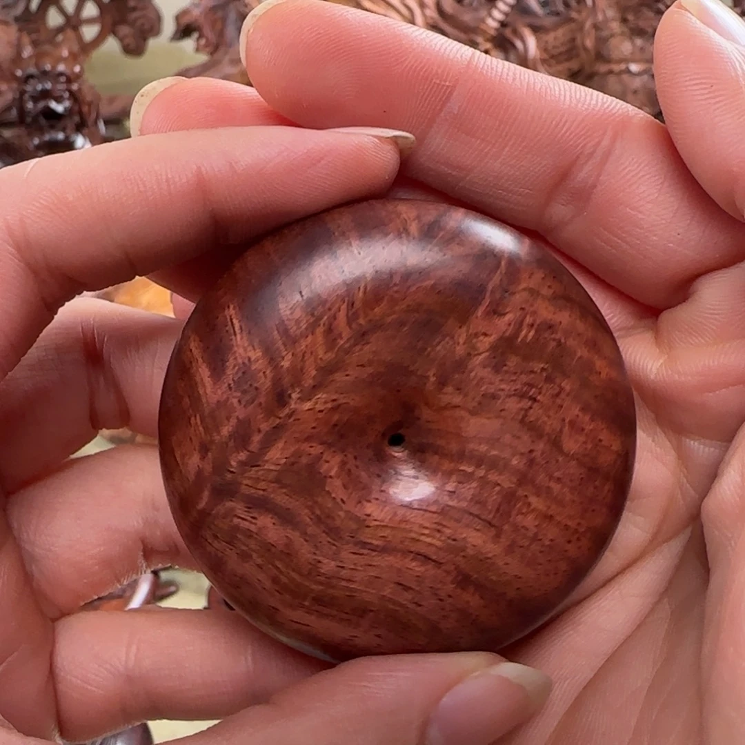 黄花梨/降香黄檀平安扣 手把件