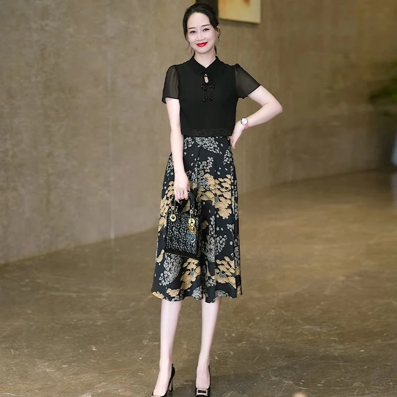 优雅新款气质时尚大气减龄收腰高腰显瘦连衣裙
