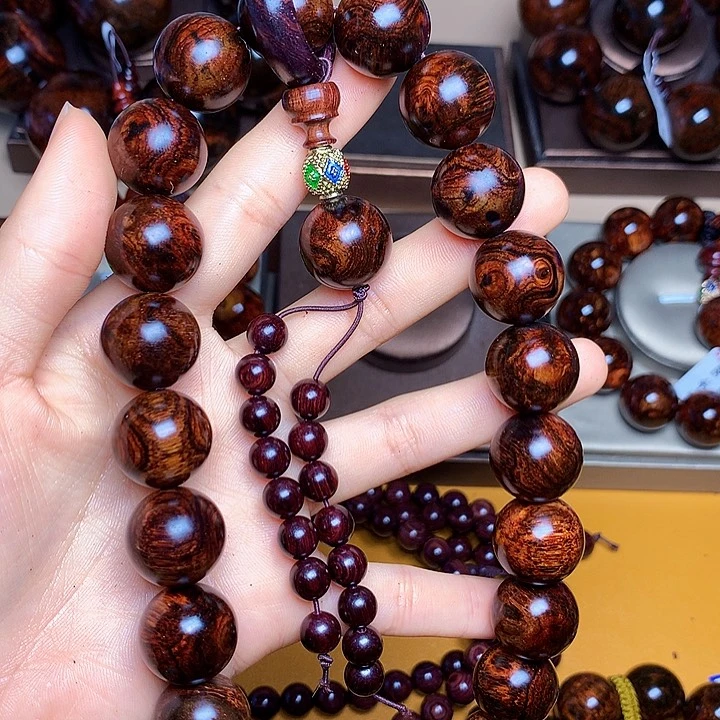 花梨木类手串/手链黄花梨风化料老挝花梨土埋料1.8