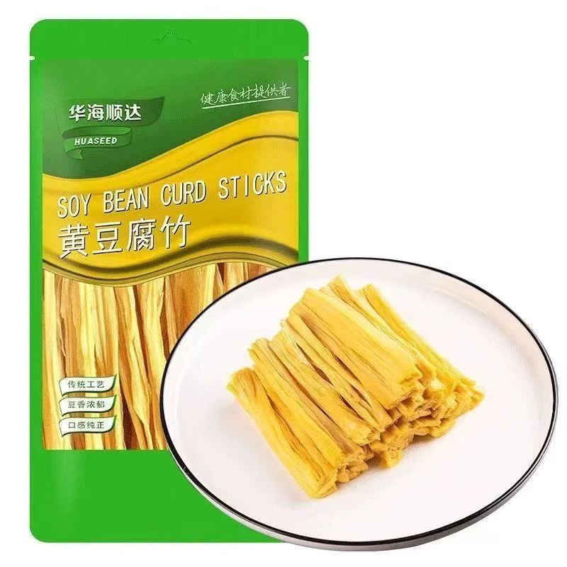 华海顺达黄豆腐竹200g袋装蛋白豆腐皮火锅凉拌麻辣烫炒菜豆制品