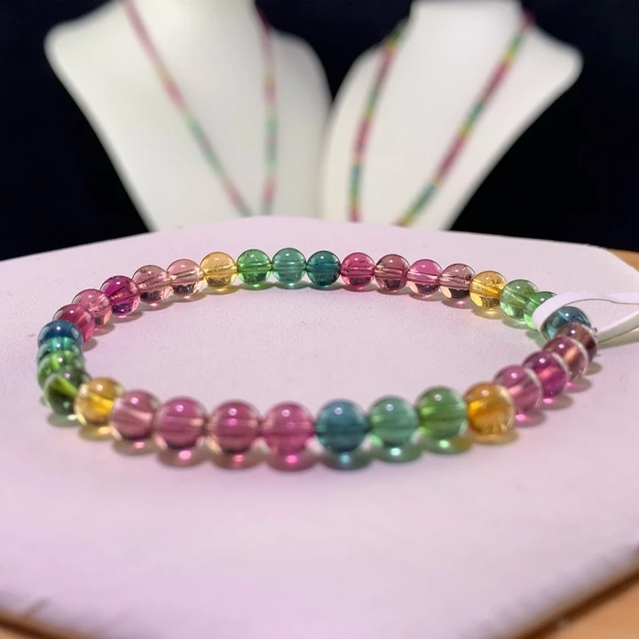 双色碧玺手链未镶嵌