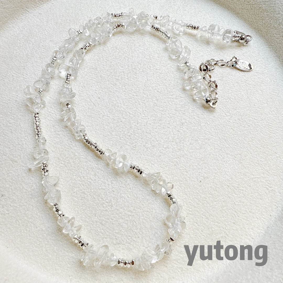 铜合金仿水晶项链 【雨桐轻奢饰品】设计款项链YT02219