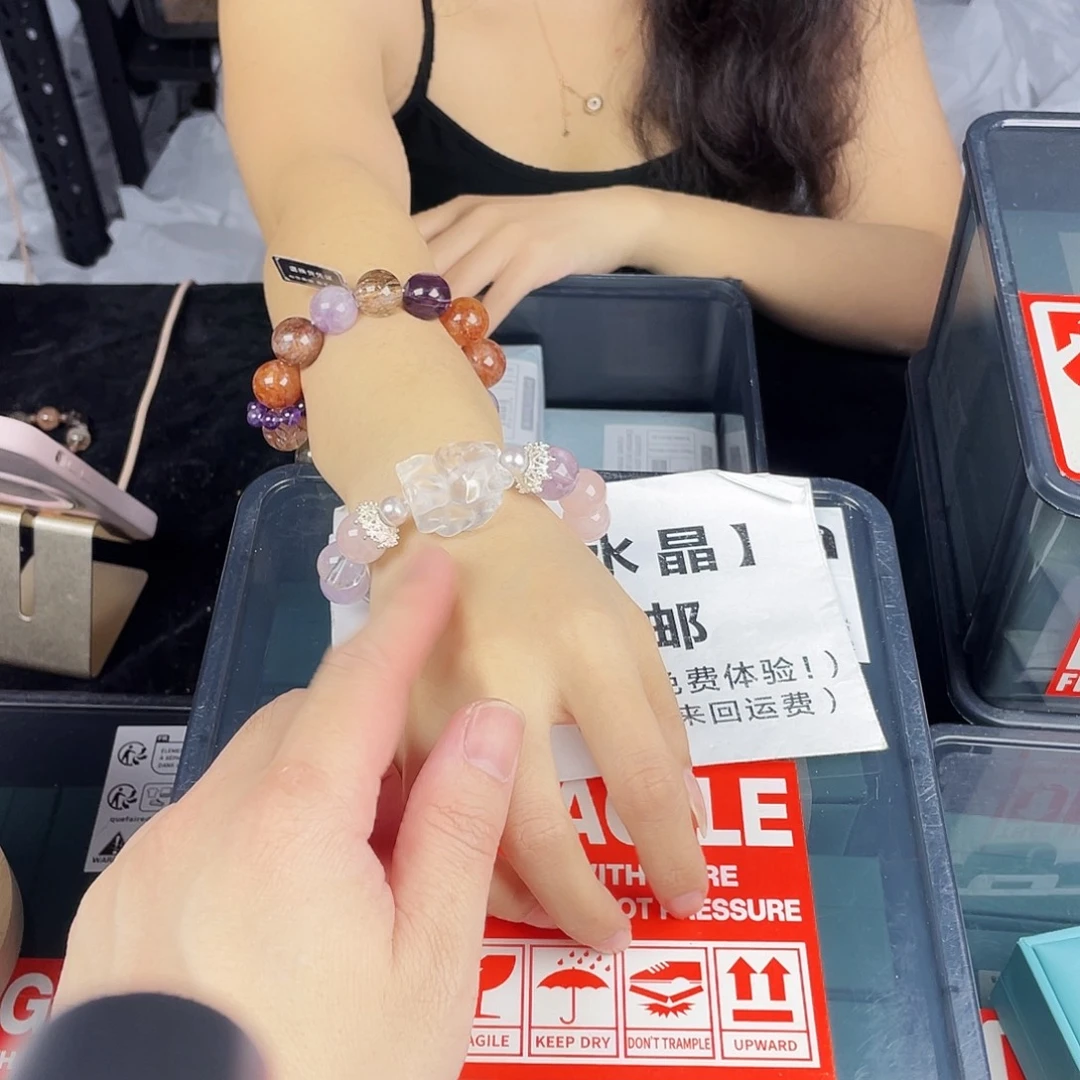 手链银S925镶嵌水晶