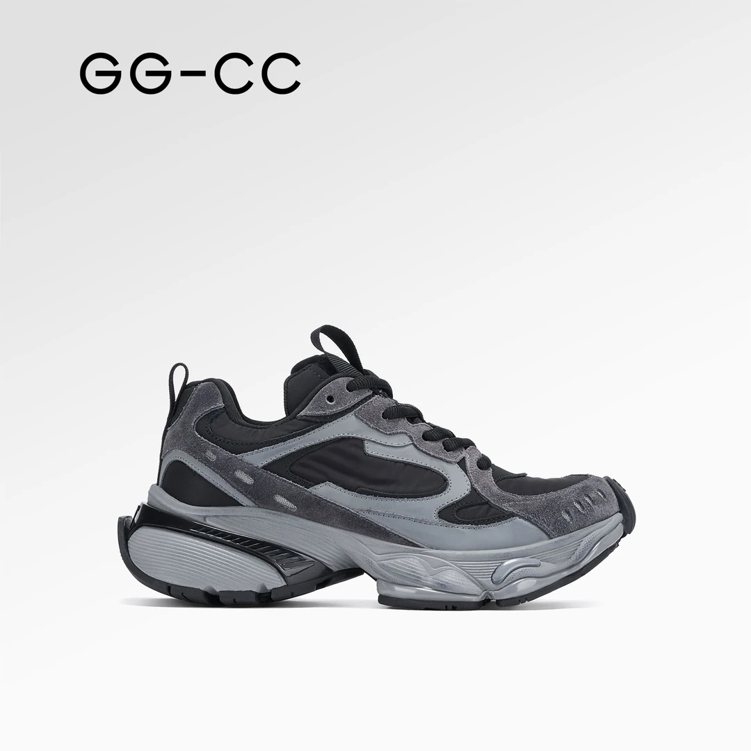 【福利专享】GG-CC洪流时代2025时尚厚底老爹鞋做旧运动休闲鞋9853