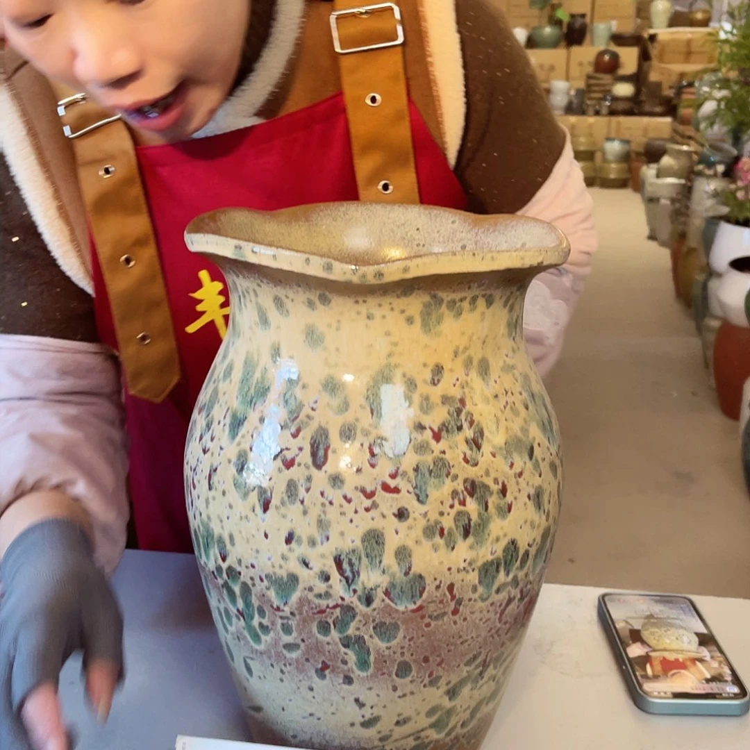 紫砂花盆高度32口径20