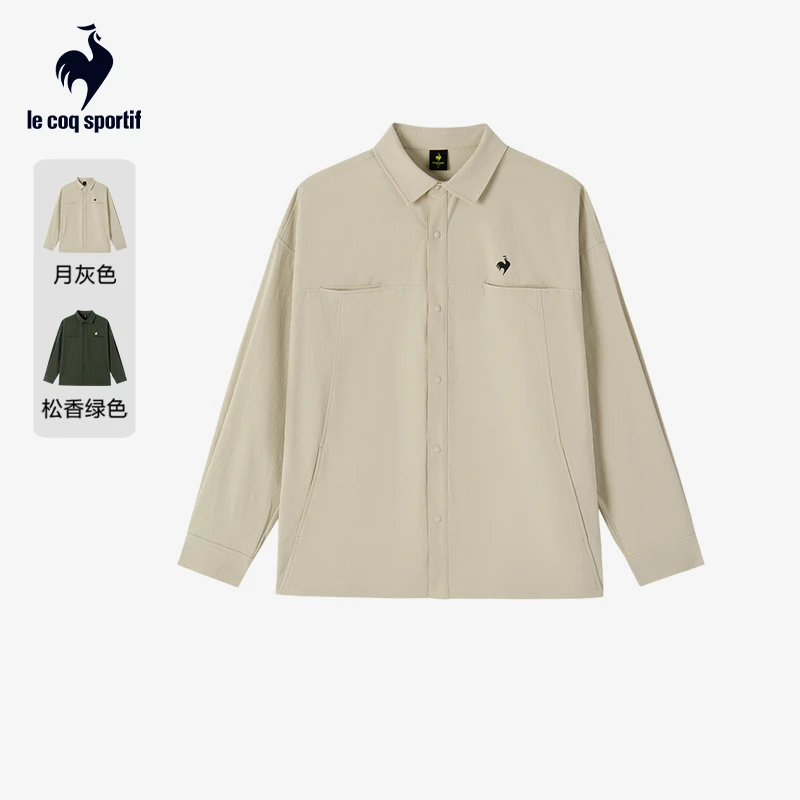 【骑行】乐卡克法国公鸡25年秋季男女同款长袖衬衫外套L253UCNCWL02