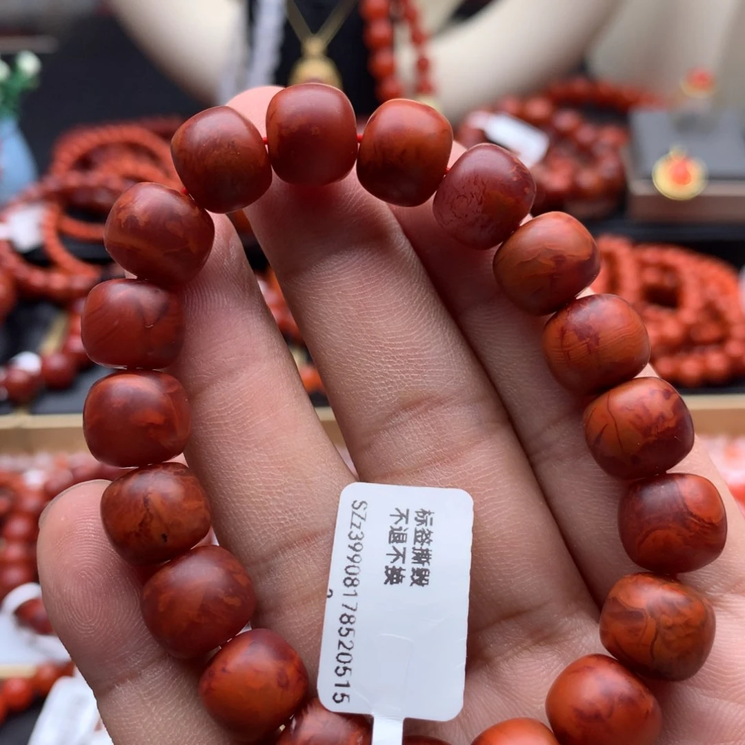 南红玛瑙手链未镶嵌