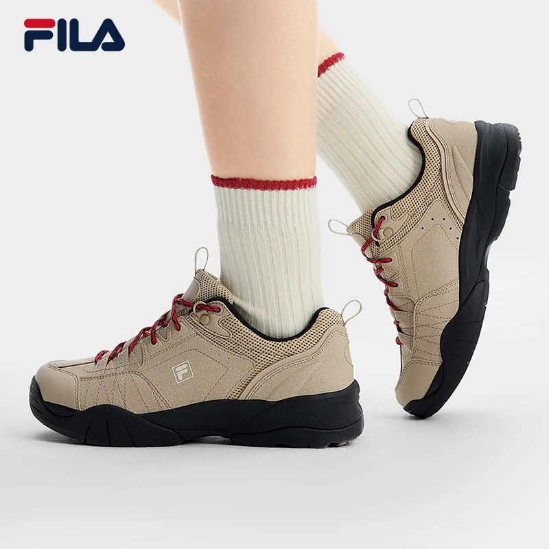 FILA斐乐乐游鞋女鞋户外休闲鞋2025夏季新款复古跑鞋薄底运动鞋