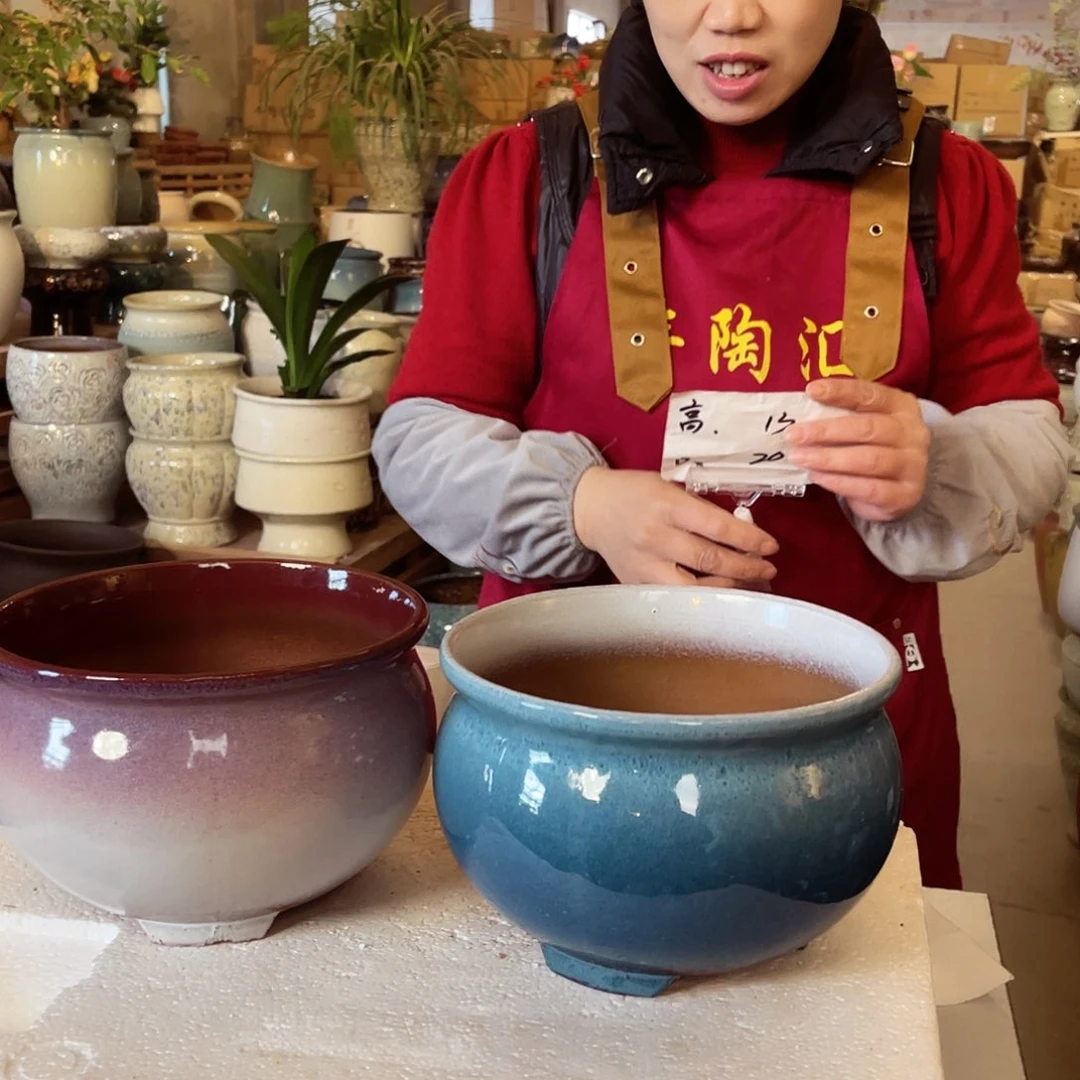 紫砂花盆高度13口径20