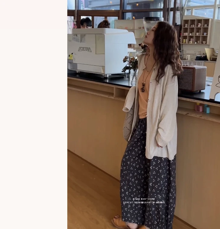 【三十梦】亚麻＋莱赛尔 春夏休闲圆领长袖防晒慵懒针织空调衫