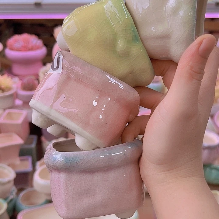 陶瓷花盆当场满12包邮