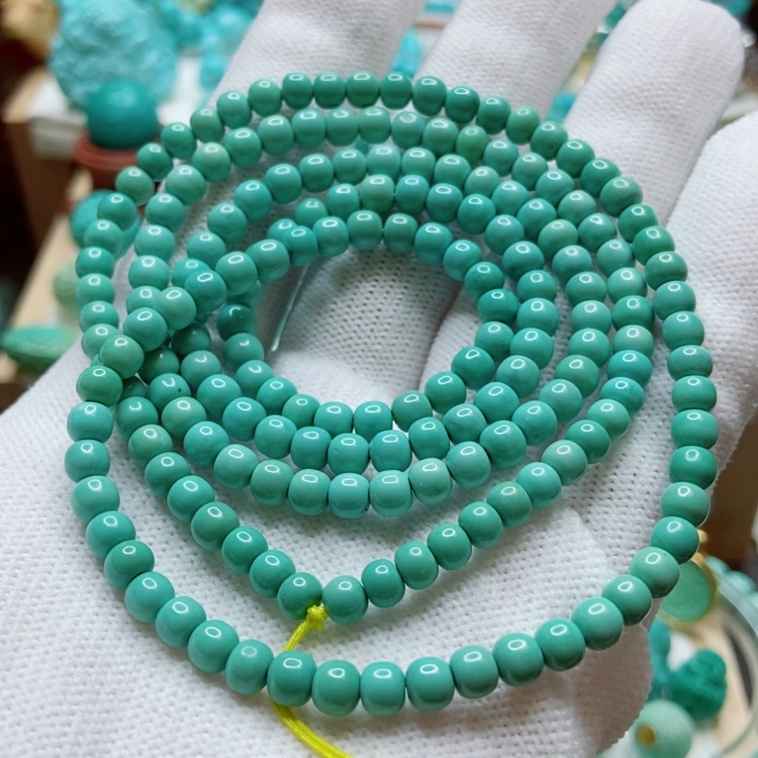 绿松石未镶嵌多圈4mm