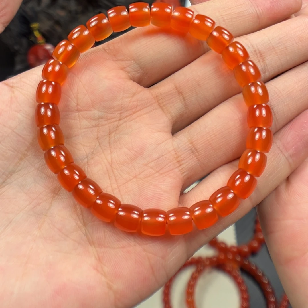 佐***೨南红玛瑙未镶嵌手串