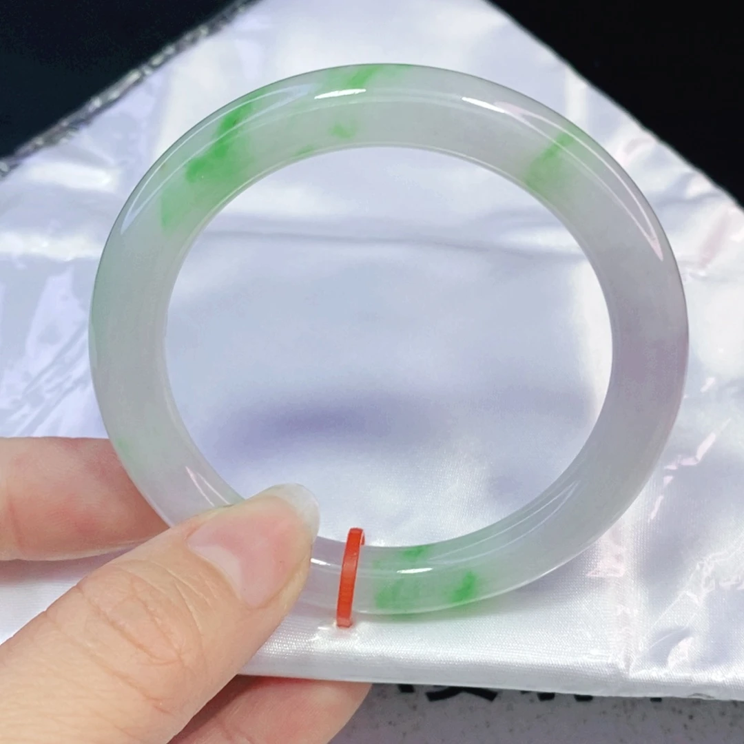 未镶嵌手镯翡翠51.8圆镯