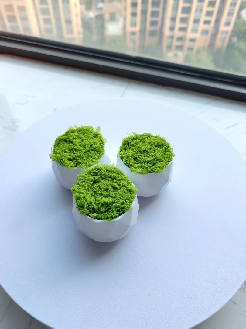 妍妍小手工 菱形小白盆手工DIY专用花盆可爱花盆桌面仿真塑料花盆