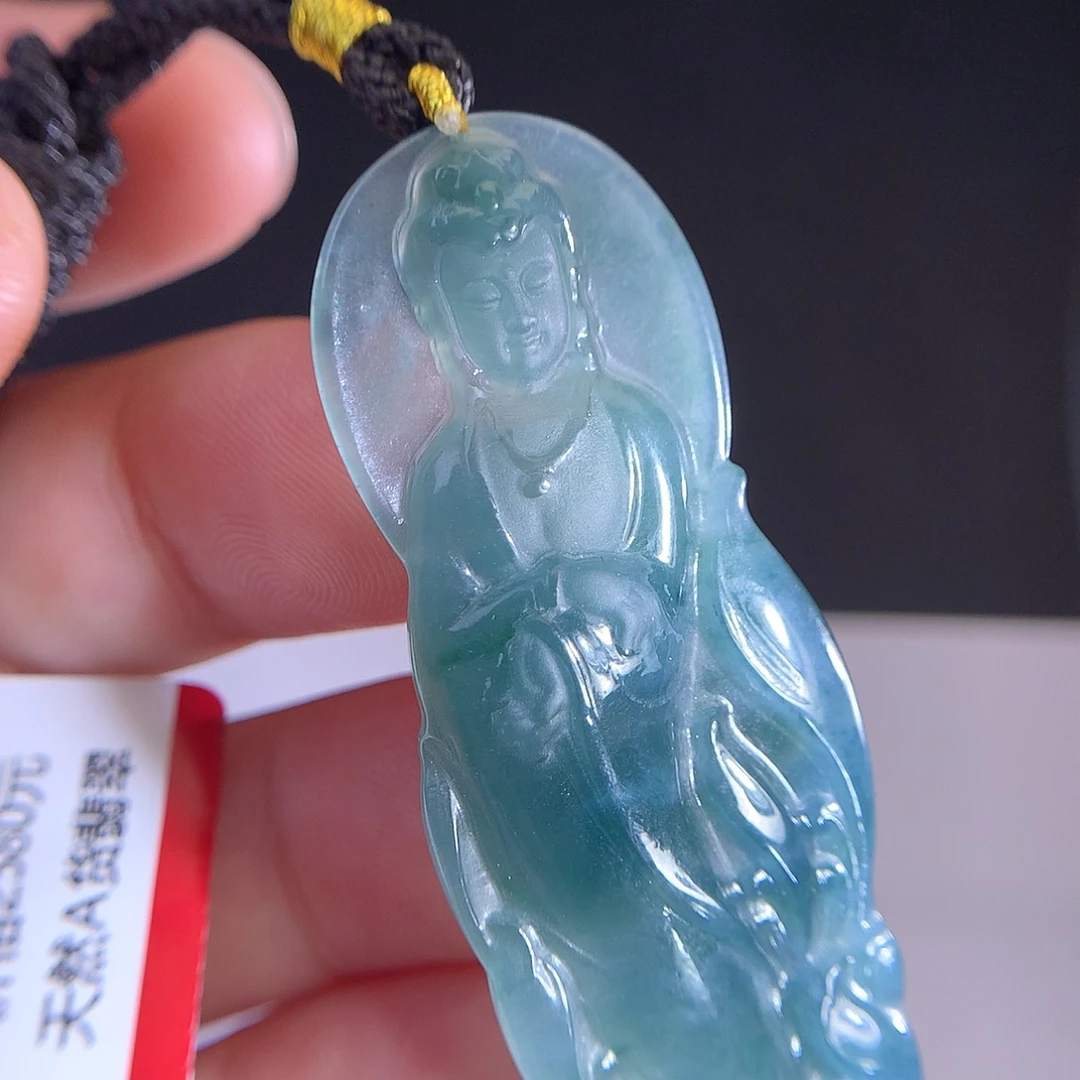 翡翠未镶嵌吊坠(不含链)天然A货翡翠时尚气质女款吊坠挂坠