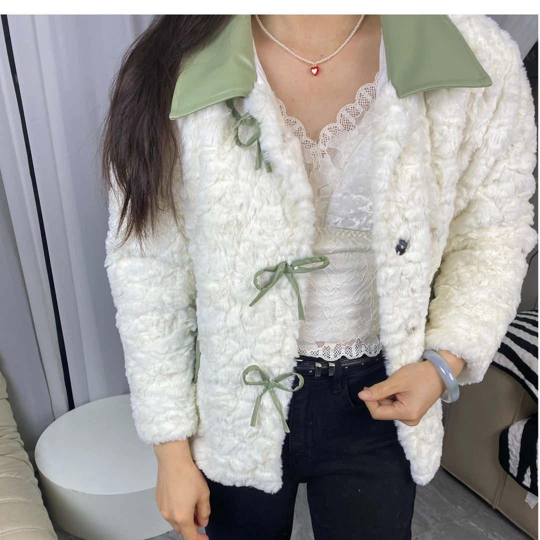 2025冬季环保毛毛棉衣棉服外套女