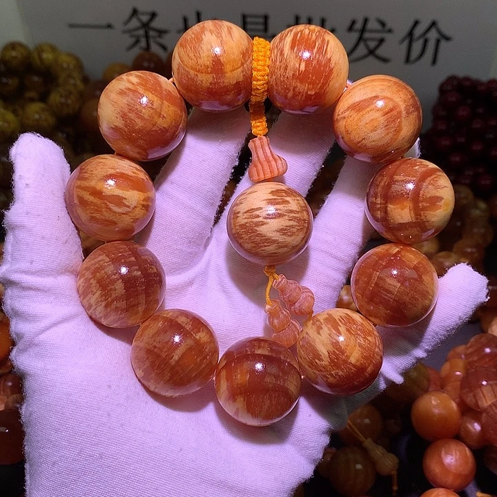 松木（琥珀木）手串/手链2.5 飘花高货