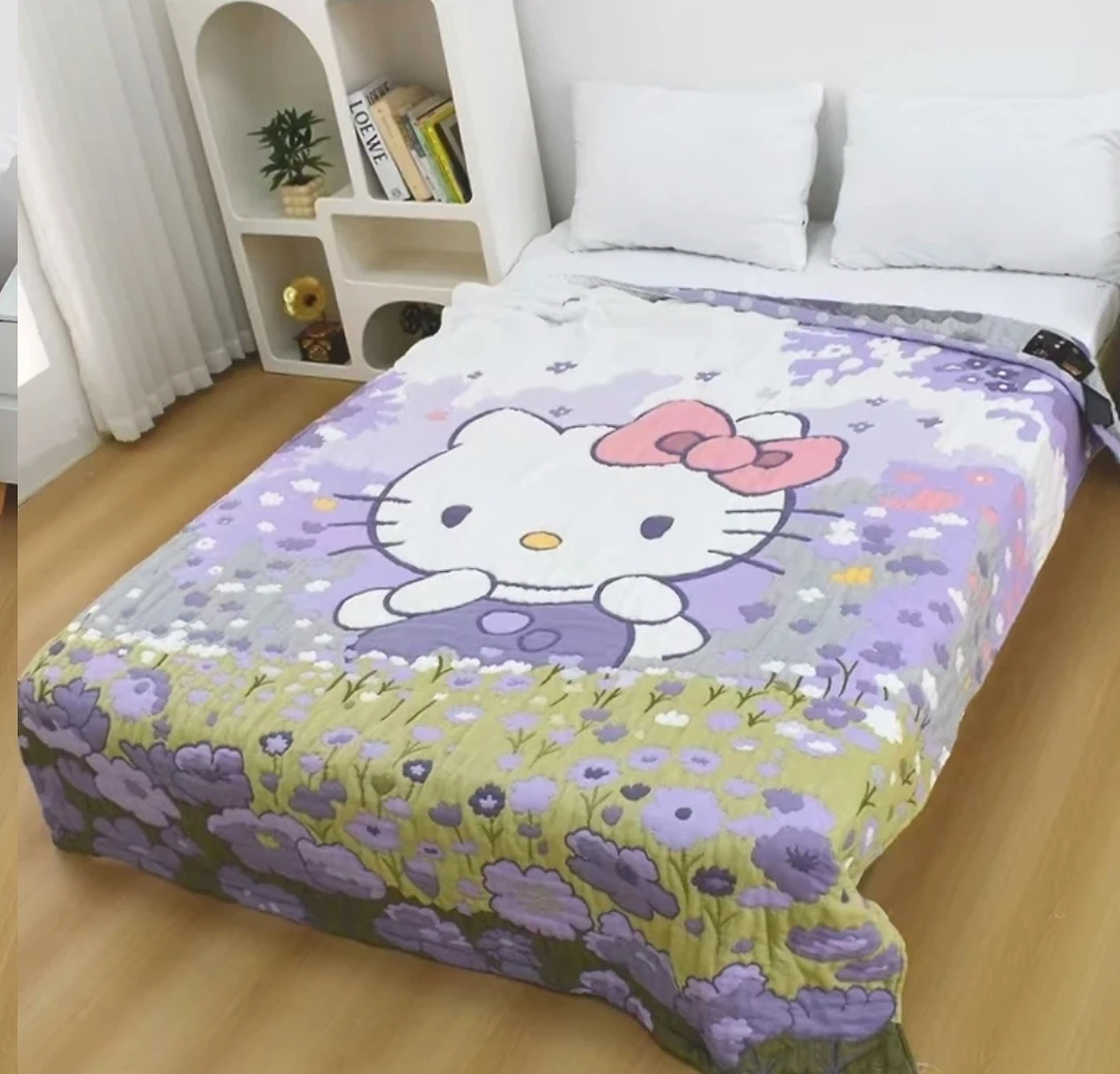 【甜梦KT】150*200cm精品纯棉多层加厚纱布面包被