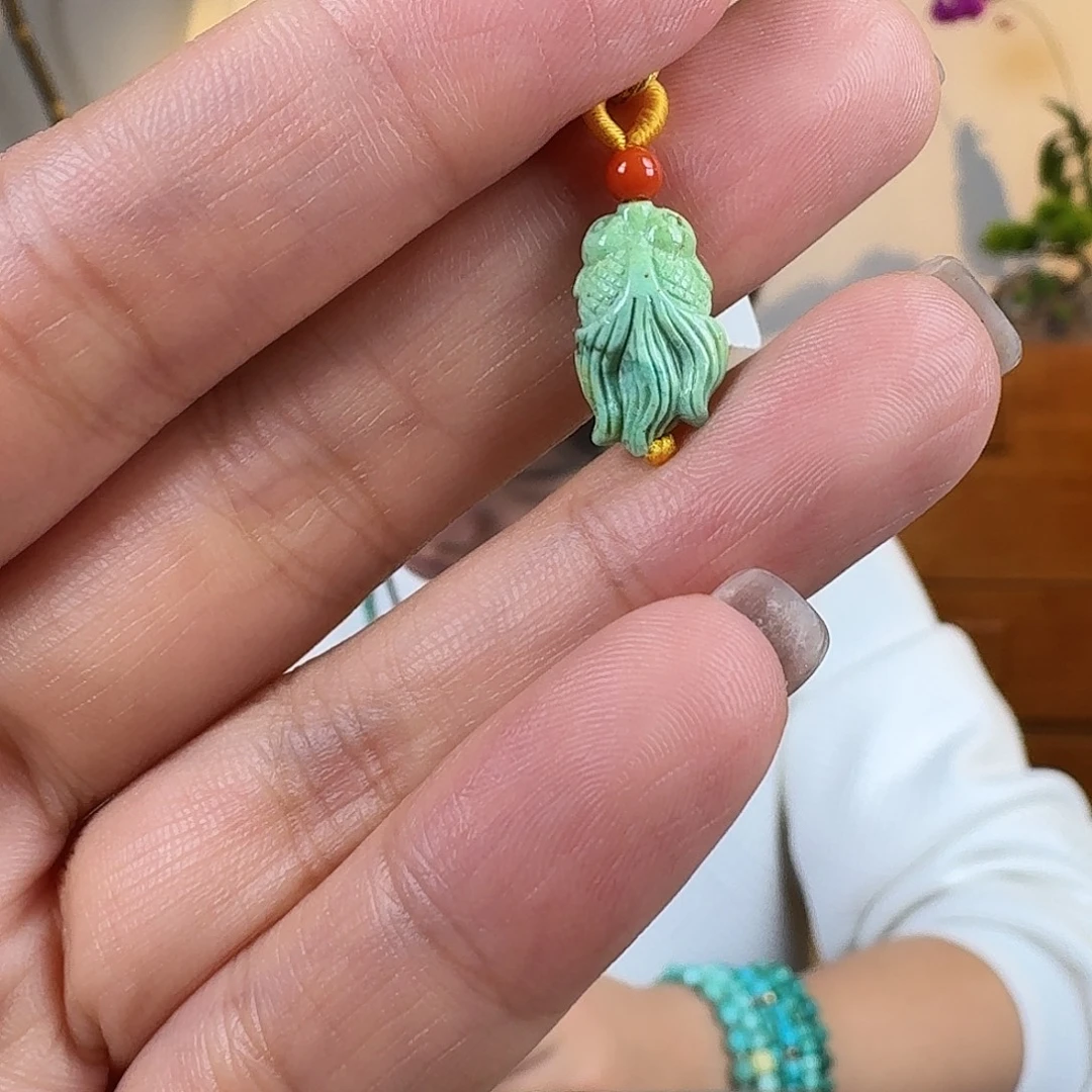 绿松石未镶嵌挂件