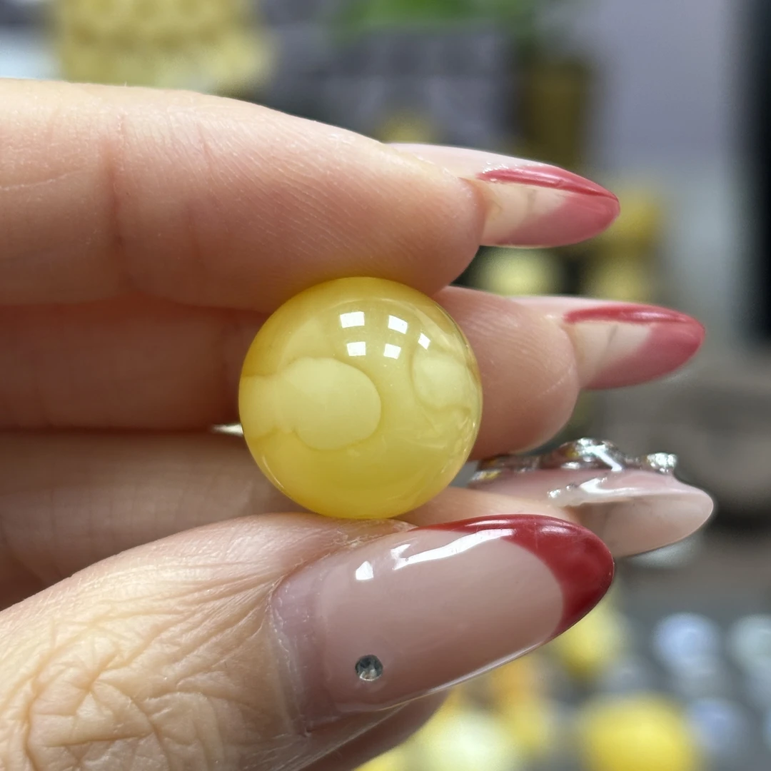 15.0mm· 1-小妖珠宝天然原矿琥珀蜜蜡