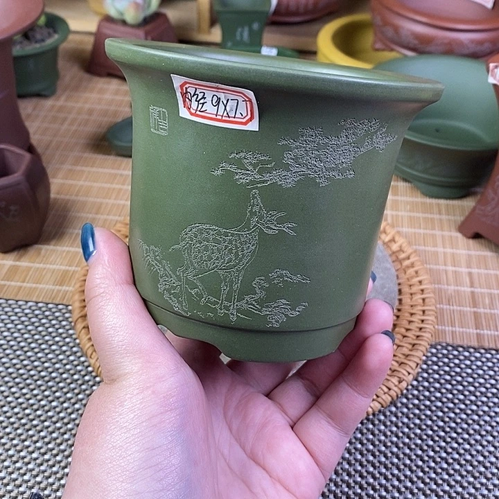 宜兴紫砂精品花盆