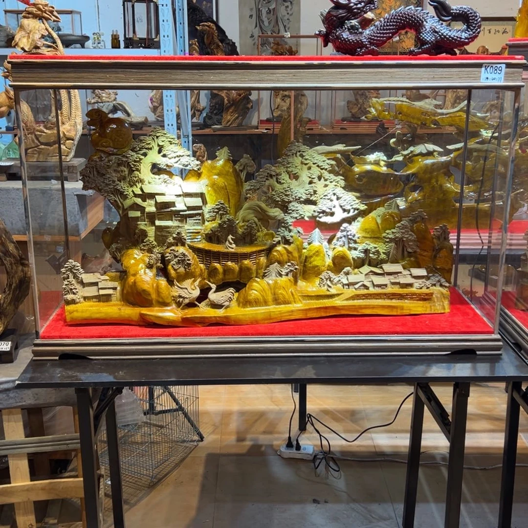 大***n檀香紫檀（小叶紫檀）金丝楠木木雕