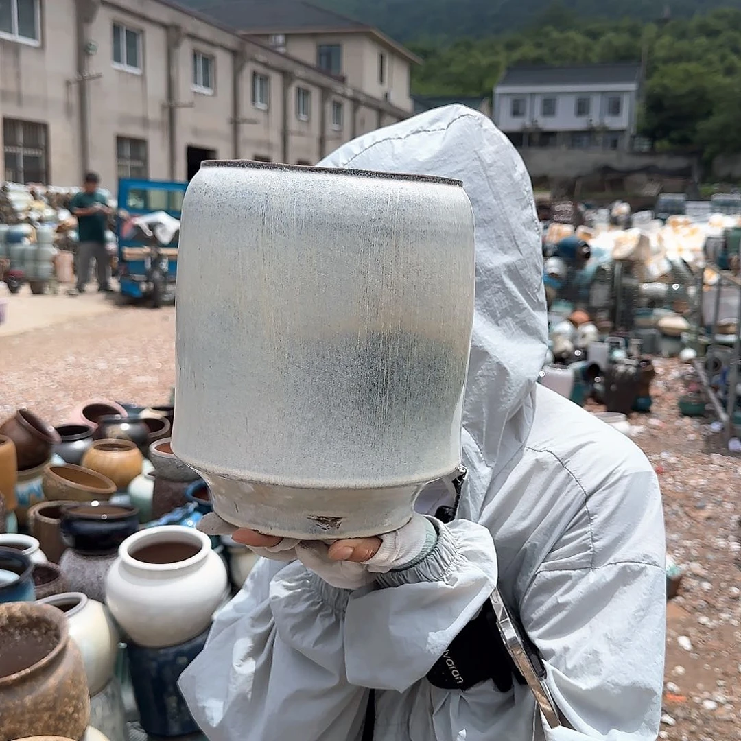 紫砂花盆王嫂花盆0613-614瑕疵